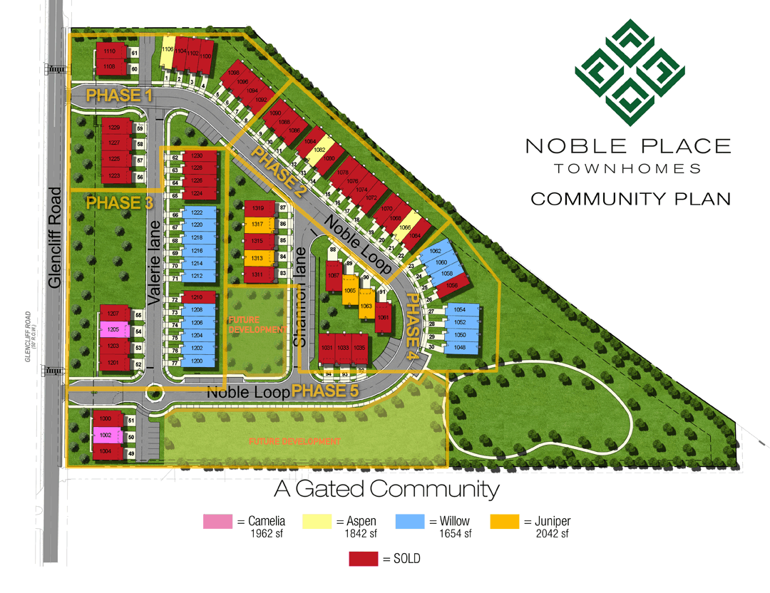 Noble Place Site Plan, Updated 05/07/2025